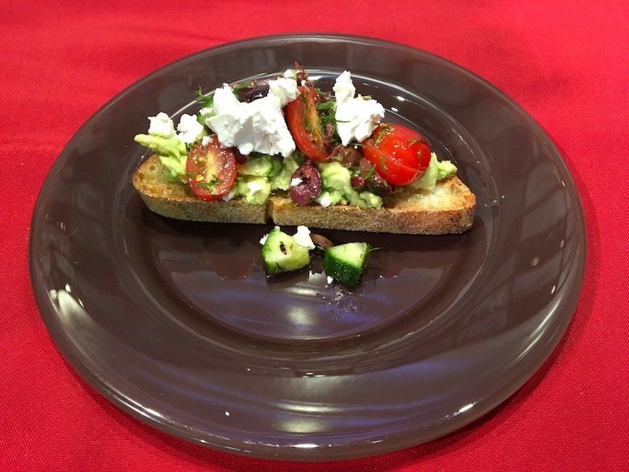 Greek Avocado Toast
